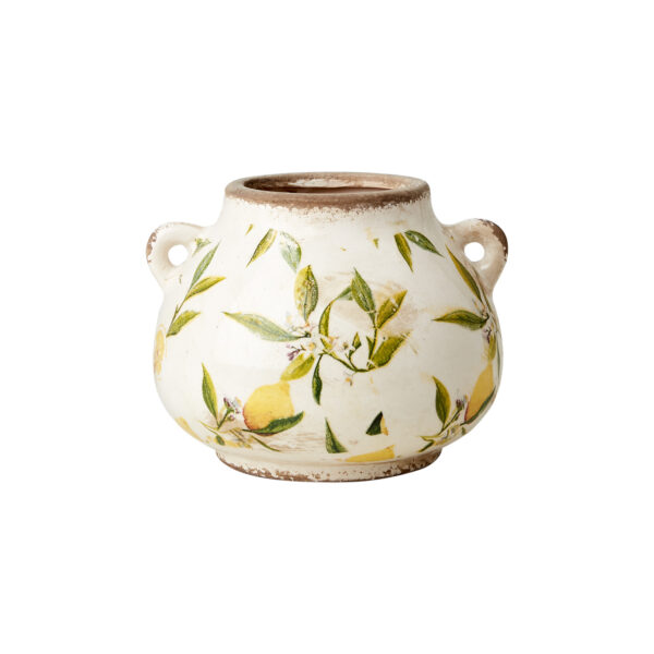 LEMONA Urna, Vit/grön/gul